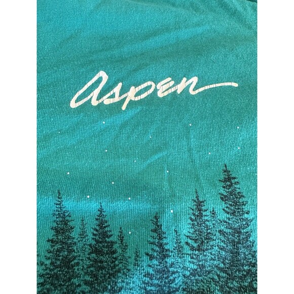 Vintage 1991 Aspen Colorado Wolf Pack T-Shirt Cal Cru Habitat Wildlife AOP Large - Picture 7 of 11